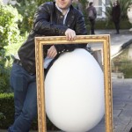 Rasher served with Egg, as artist Rasher calls for 100 fellow artists to join Ireland's BIGGEST EVER egg hunt in aid of the Jack & Jill Foundation and sponsored by Lily O’Brien’s